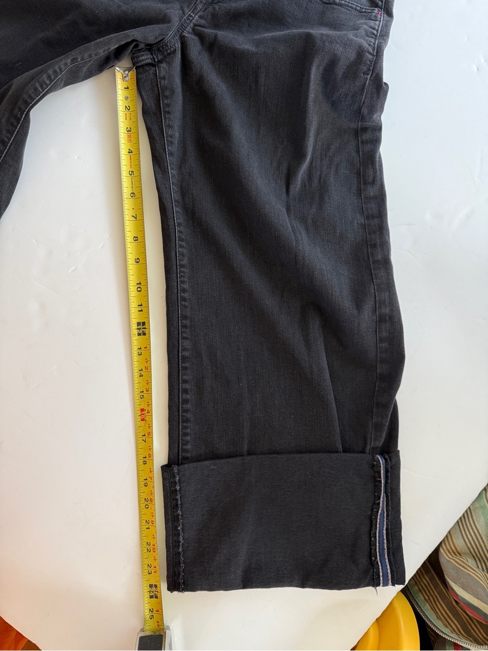 Anthropologie Pilcro black denim wide leg wide cuff jeans size 29 petite NWT - Picture 5 of 10